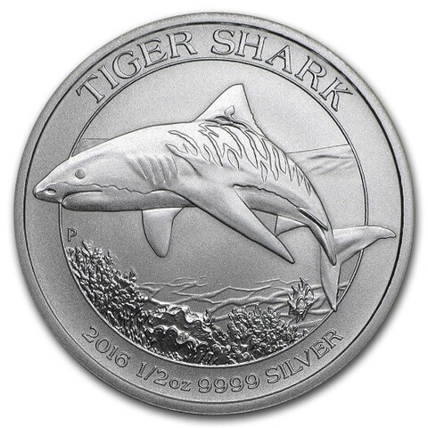 Австралия / 50 центов / 2016 год / Тигровая акула / Ag Серебро