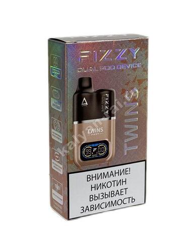 Устройство Fizzy Twins Dual POD 9000 затяжек - Коричневый
