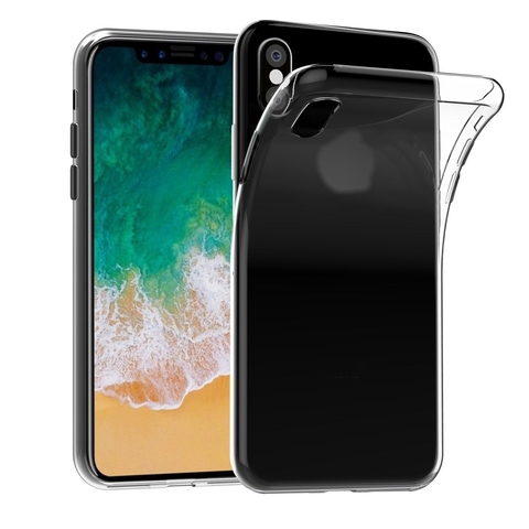 Силиконовый чехол Infinity ультратонкий для iPhone X, Xs (Прозрачный)