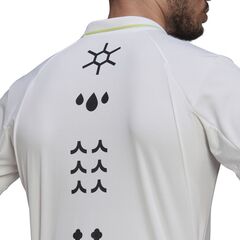 Поло теннисное Adidas Paris Heat.Rdy Tennis Freelift Polo M - white/pulse lime