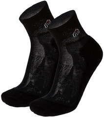 Элитные короткие носки Mico Extra Dry Run Light Weight Black для бега (2 пары)