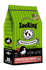 ZooRing STERILIZED CAT DUCK&LINGONBERRY Утка с брусникой 10кг