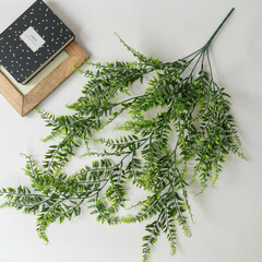 Папоротник, ампельное растение, искусственная зелень, свисающий зеленый, 80 см, набор 1 шт.