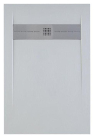 Aquanet 256310 011 Delight NEW поддон литьевой 1600х800х30мм, крышка из нерж, без сифона, белый камень (256310)