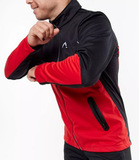 Утеплённый лыжный костюм ArsWear Black-Red Training со спиной мужской