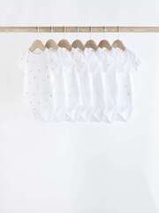 Боди с коротким рукавом для малышей Next K79-897, 7 шт., Белый