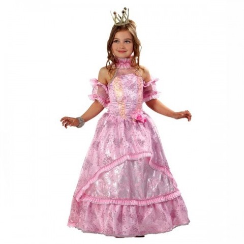 Детский карнавальный костюм Золушка-Принцесса розовая