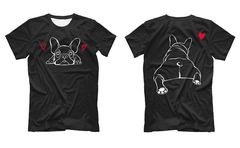 Футболка двусторонняя "Французский бульдог - любовь"