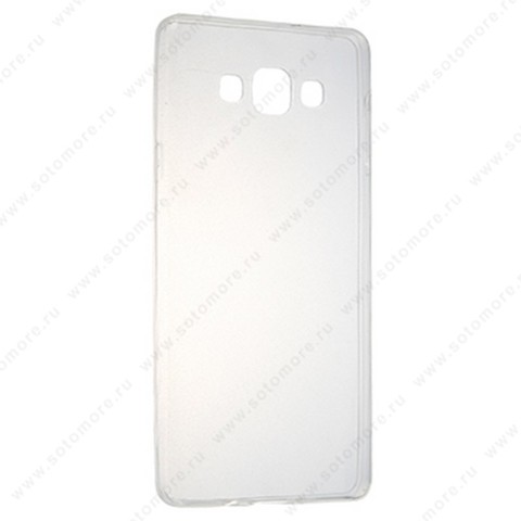 Накладка силиконовая ультра-тонкая для Samsung Galaxy A7 A700 2015 черная (прозрачная)