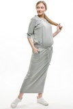 Платье для беременных 09541 серый
