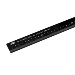 Линейка 1000х32х5,0мм DIN866B Шкала 1,0мм (Алюминий, BlackCoat, утолщенная) Kinex(K-met) 1012-04-100