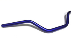 Руль переменного сечения с глубоким вырезом синий R-80