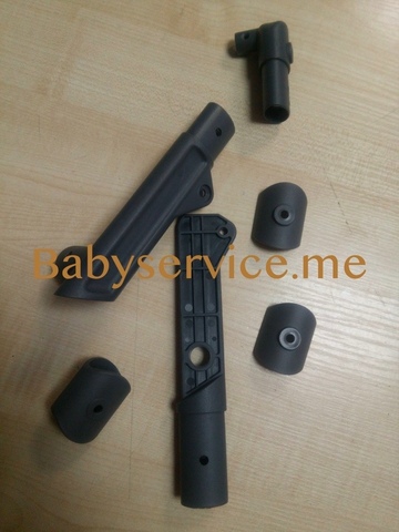 Шарнир складывания рамы правый серый