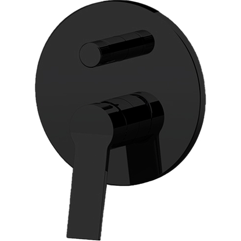 Remer SL09HNO Смеситель для ванны душа скрытого монтажа, на круглой накладке, дивертор картридж,переключение режимов за счёт поворота ручки, 2 выхода, внутр часть в комплете
