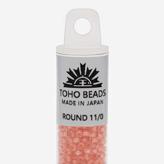 Японский бисер TOHO Round 11/0 (№964), окрашенный изнутри прозрачный