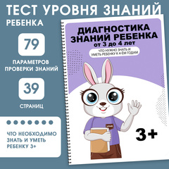 Диагностика знаний 3+. Что крохе необходимо знать и уметь к 4-ем годам.