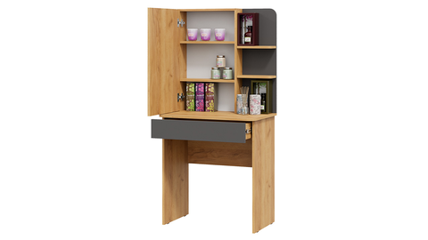 Стол туалетный Майя дуб крафт золотой / серый графит