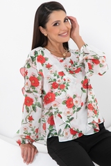 Блуза Красивая из шифона (любовь) Diolche