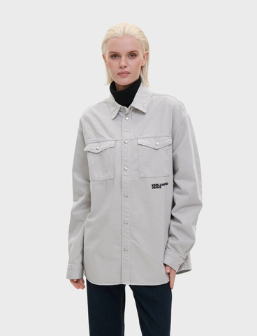 Рубашка джинсовая KARL LAGERFELD JEANS Overshirt