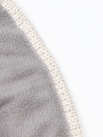 Утеплённая шапка «7 Русских Медведей» с флисовой подкладкой, бежевого цвета