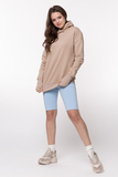 Утепленное худи для беременных и кормящих 15981 бежевый