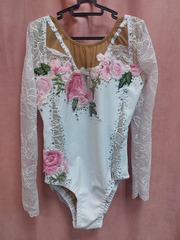 Купальник для художественной гимнастики без страз рост 134-140 см НОВЫЙ