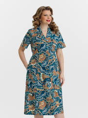 4536 Халат на пуговицах