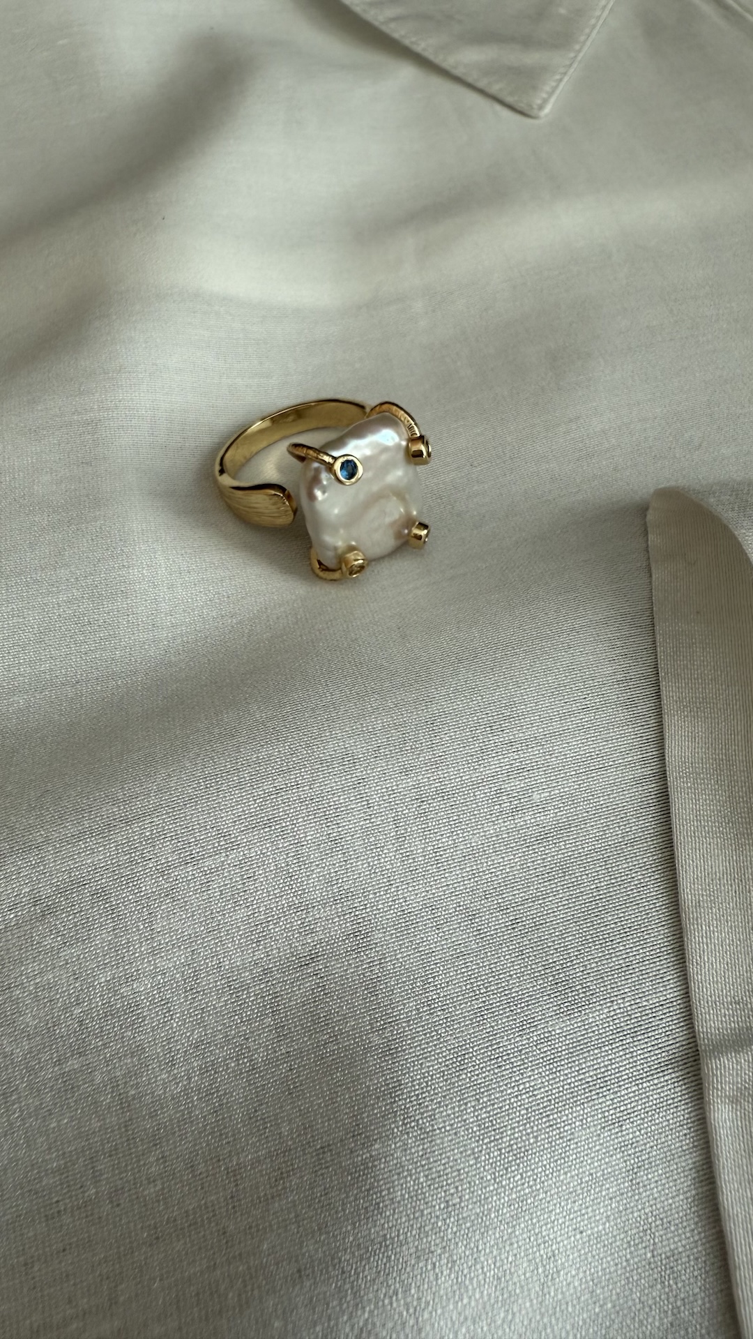 Кольцо с барочным жемчугом PREMIUM QUALITY