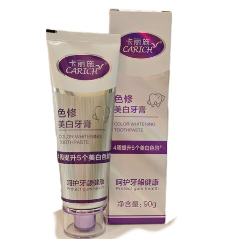 (0,2PV) Отбеливающая зубная паста CARICH COLOR REPAIR вкус зеленого чая и помело