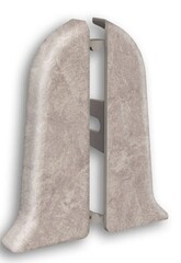 Торцевые (пара) для плинтуса 70мм "Идеал Классик", 549 Лофт светло-бежевый