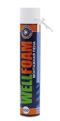 69-9-306 Пена монтажная бытовая WELLFOAM 650, всесезонная, 1000мл