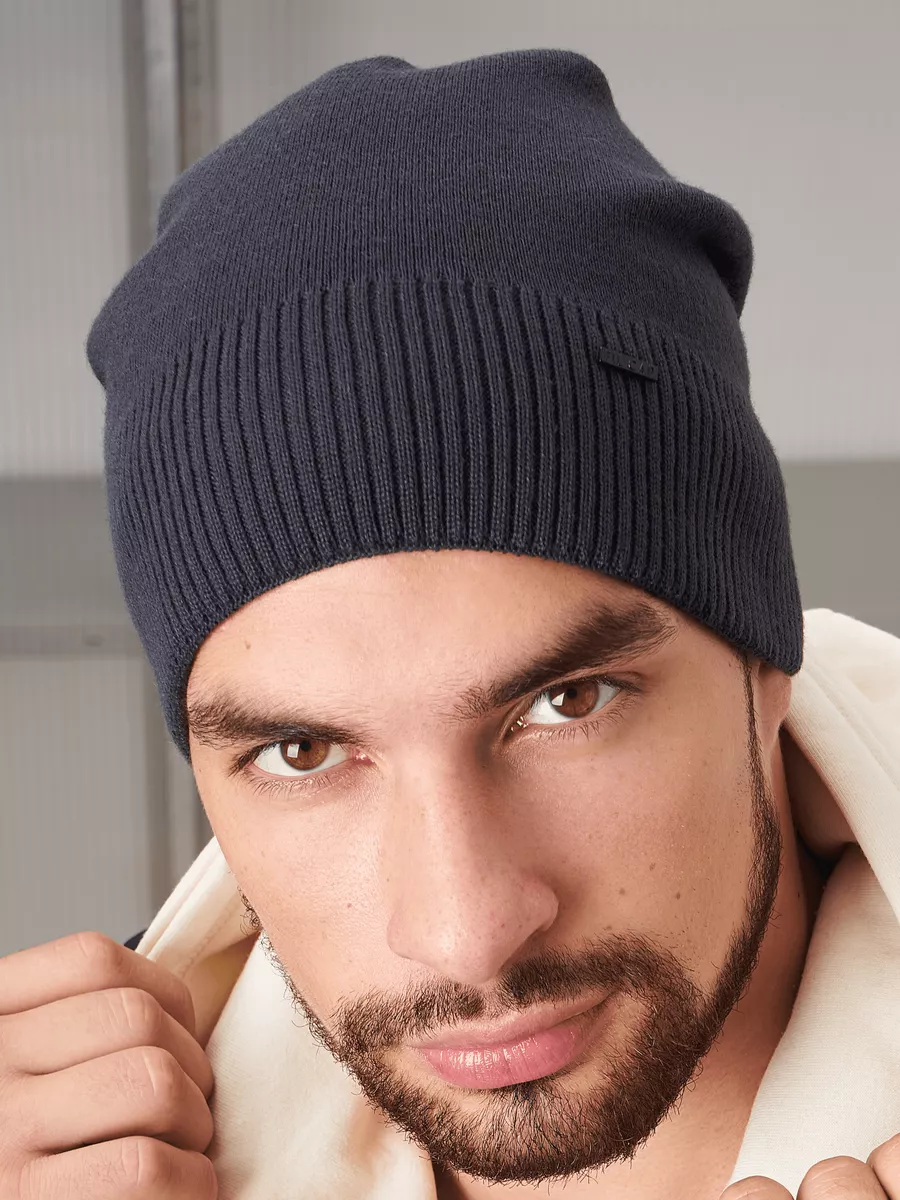 Шапка бини зимняя весенняя с флисом