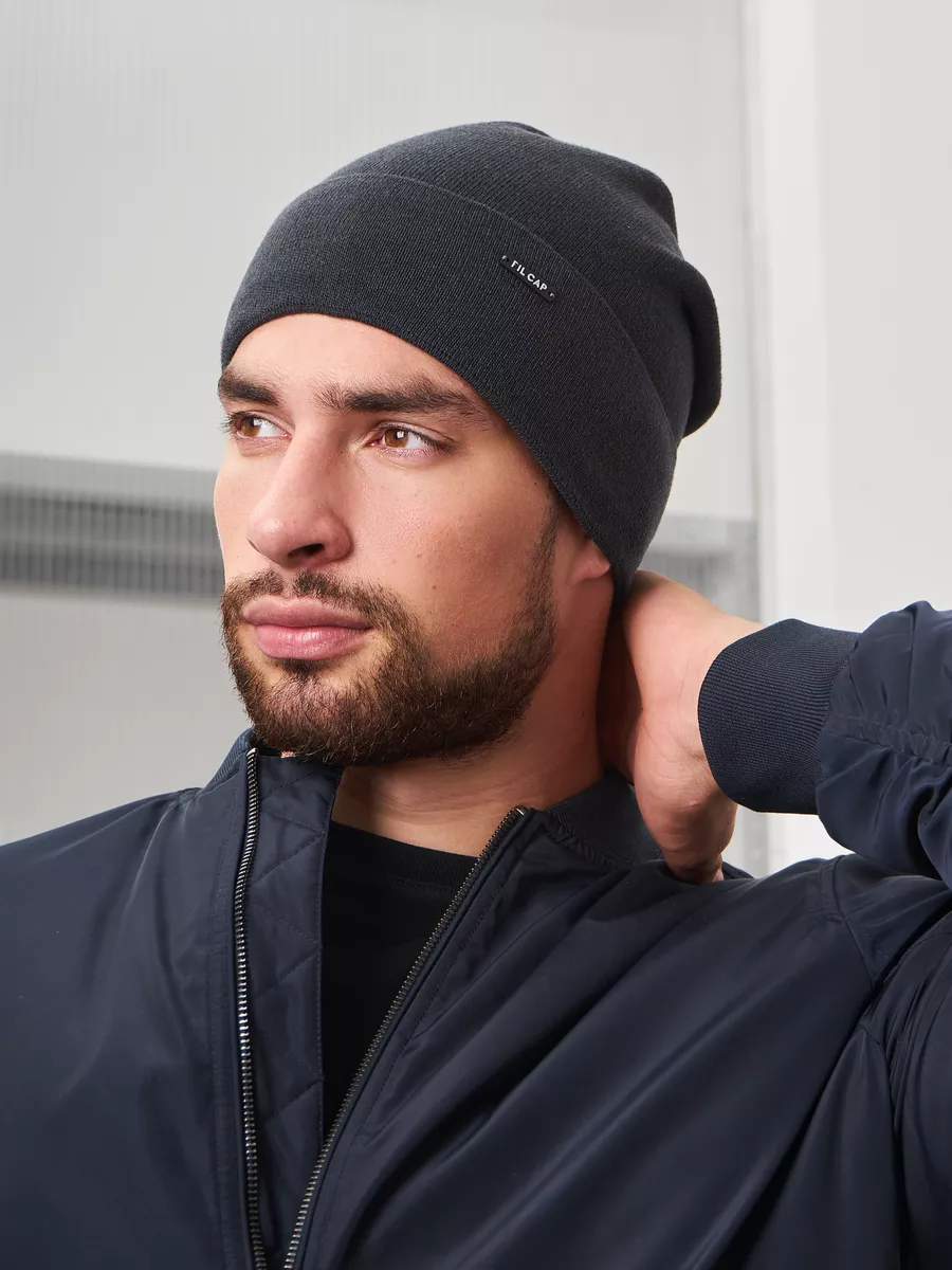 Шапка бини зимняя весенняя с флисом