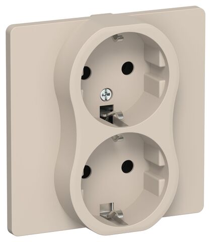 FLITE Роз. 2-я с з/к без з/ш б/к 16А РС12-1-К-ФлЛ льн. IEK