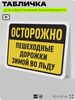 Табличка для обеспечения безопасности 