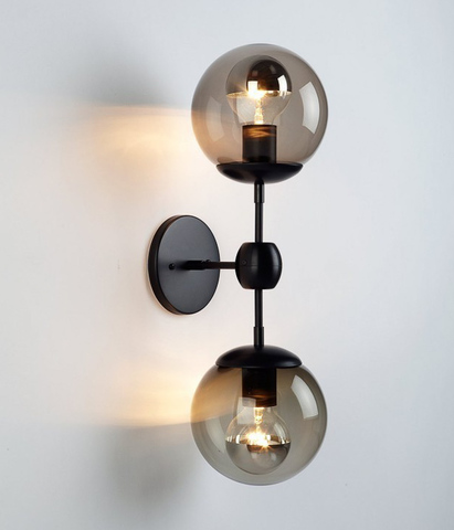 Бра Modo Sconce 2 Globes Black
