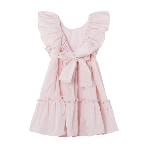 Платье Stella McCartney Kids Ruffle Taffeta Pink