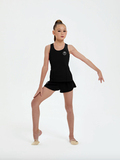 B14311V-BB232 Топ спортивного назначения для занятий гимнастикой для девочек (черный)