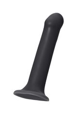 Черный фаллос на присоске Silicone Bendable Dildo L - 19 см. - 