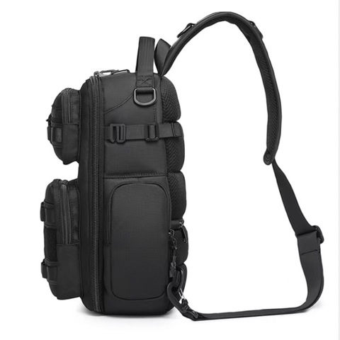 Картинка рюкзак однолямочный Ozuko 9812 Black - 22