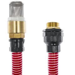 Шланг для воды всасывающий QUATTRO ELEMENTI 25 мм, 4 метра, резьба 1