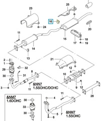 ХОМУТ ГЛУШИТЕЛЯ МАЛЫЙ NEXIA, ESP FISCHER