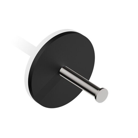 Decor Walther 0974465 Decor Walther Black Stone TPH1 Держатель туалетной бумаги, подвесной, цвет: черный матовый / сталь матовая