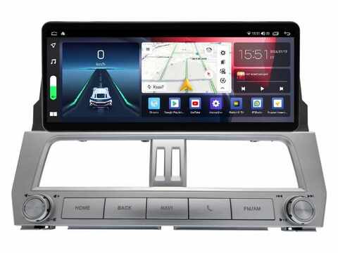 Магнитола Toyota Land Cruiser Prado 150 (2017-2021) Android 12 6/128GB QLED DSP 4G модель TO-136