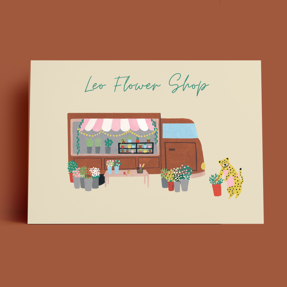 Открытка – Leo Flower Shop
