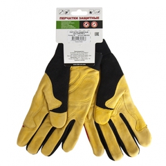 Перчатки DDE vibro-PROTECT  кожа /спандекс,  размер  X L