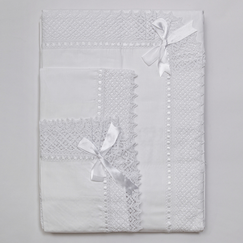 Постельное белье 2 спальное евро Old Florence Rombetti белое