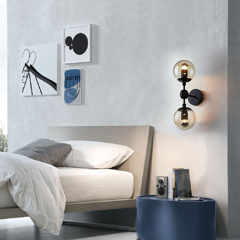 Бра Modo Sconce 2 Globes Black