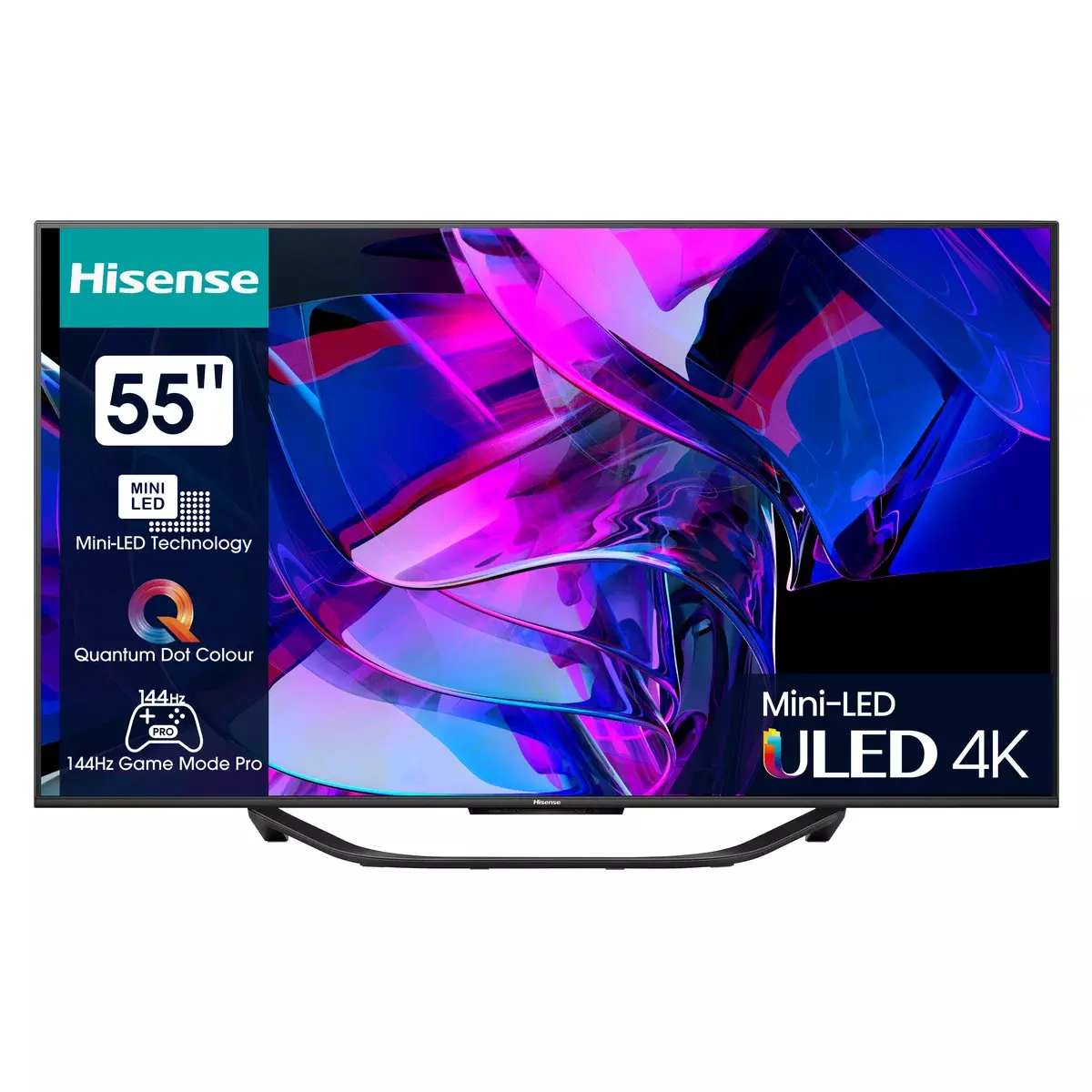 Телевизор LED Hisense 55" 55U7KQ темно-серый 4K Ultra HD 120Hz – купить ...