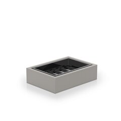 Decor Walther 0937949  Decor Walther  BROWNIE STS Мыльница настольная черная, искуственная кожа , цвет тауп фото